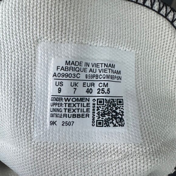 ✨Converse Women Shoes Sz 9 Ctas Lift Platform Hi Large Stars Black Beige A09903C - Picture 8 of 10